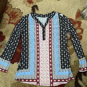 ❤️ Aztec Roll Sleeve Tunic ❤️
